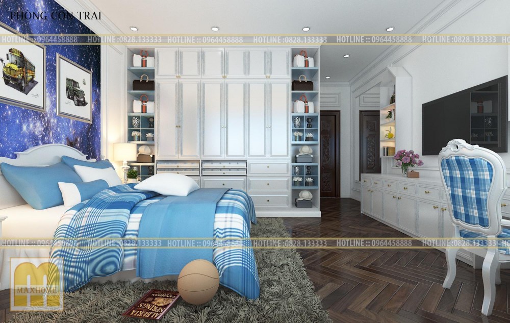 Nội thất tân cổ điển nhà khách Vip tại Hà Nội