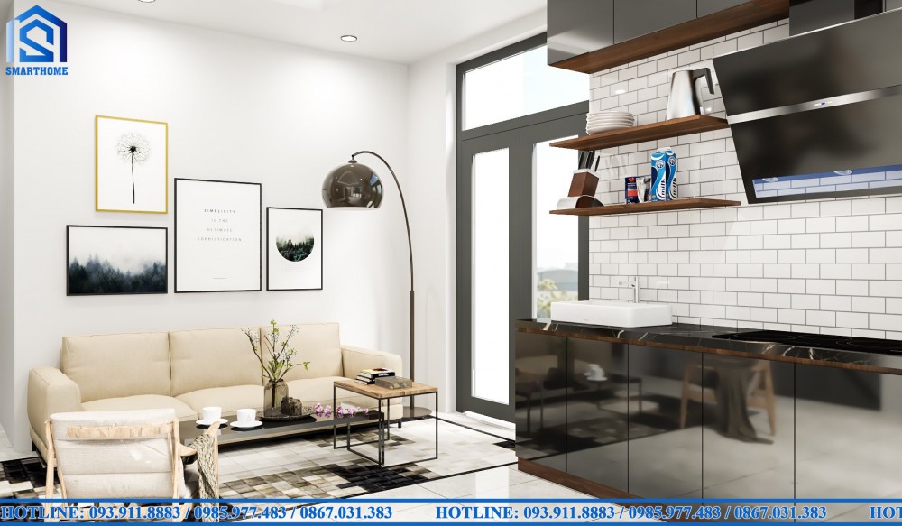 Thiết kế nội thất Hiện Đại cho Biệt Thự nhà anh Vương, TP. HCM